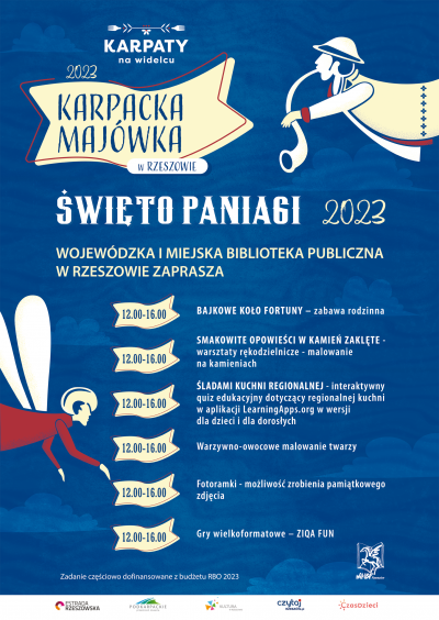 Grafika promująca Święto Paniagi z Wojew&oacute;dzką i Miejską Biblioteką Publiczną w Rzeszowie